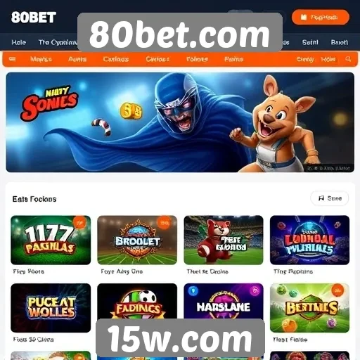 Opções de jogos disponíveis em 80bet.com