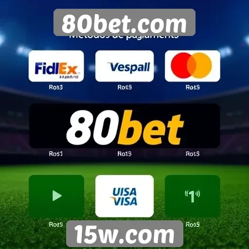 Métodos de pagamento oferecidos no 80bet